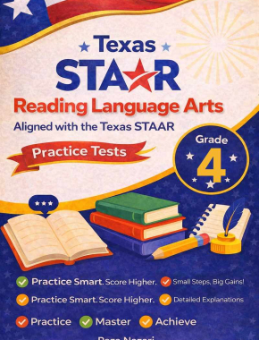 6 Texas STAAR Reading Language Arts Grade 4: Full Practice Tests