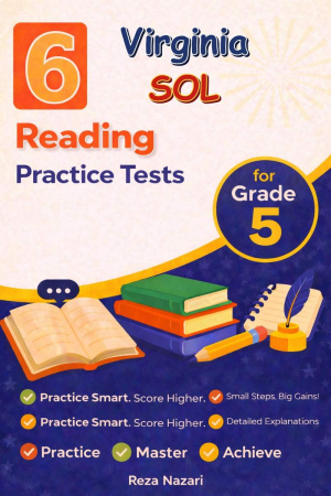 6 Virginia SOL Reading Grade 5: Full Practice Tests cover