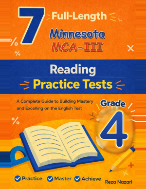 7 Minnesota MCA-III Reading Grade 4: Full Practice Tests cover