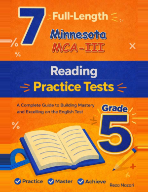 7 Minnesota MCA-III Reading Grade 5: Full Practice Tests cover
