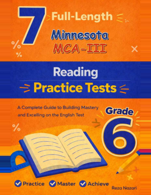 7-Minnesota-MCA-III Grade 6 Reading Language Arts Practice Tests cover