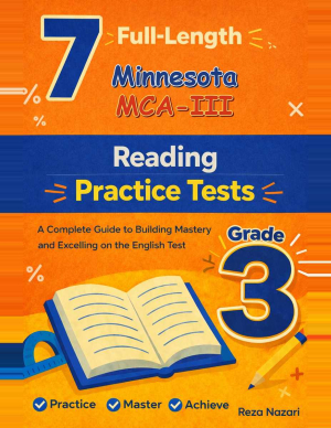 Minnesota MCA-III Grade 3 ELA: 7 Full Practice Tests cover