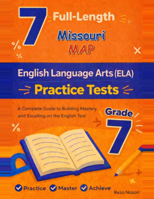 7 Missouri MAP Grade 7 English Language Arts (ELA) Practice Tests cover