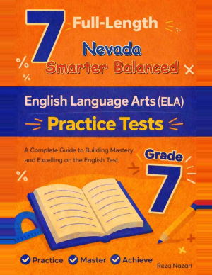7 Nevada Smarter Balanced Grade 7 English Language Arts (ELA) Practice Tests cover