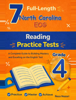 7 North Carolina EOG Reading Grade 4: Full Practice Tests