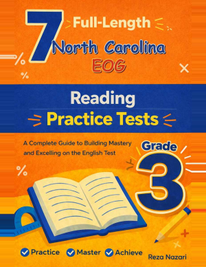 North Carolina EOG Grade 3 ELA: 7 Full Practice Tests cover