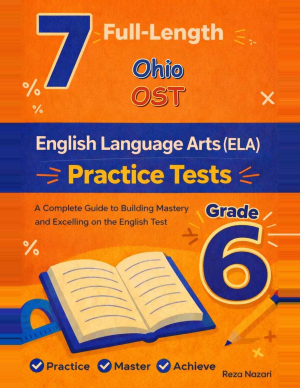 7-Ohio-OST-English Language Arts (ELA) Grade 6 Reading Language Arts Practice Tests cover