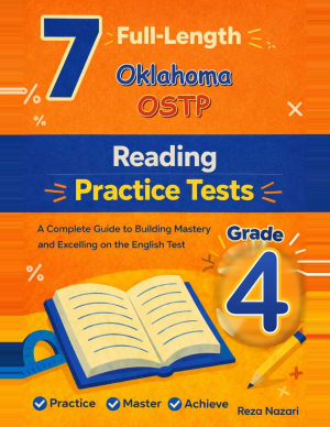 7 Oklahoma OSTP Reading Grade 4: Full Practice Tests cover