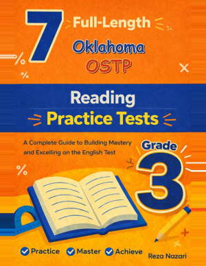 Oklahoma OSTP Grade 3 ELA: 7 Full Practice Tests cover