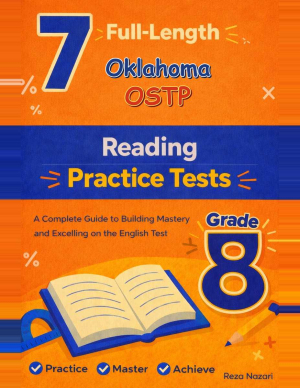 7 Oklahoma OSTP Grade 8 Reading Practice Tests cover