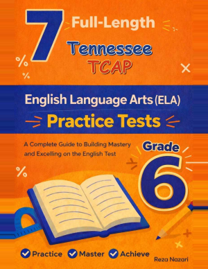 7-Tennessee-TCAP Grade 6 Reading Language Arts Practice Tests cover
