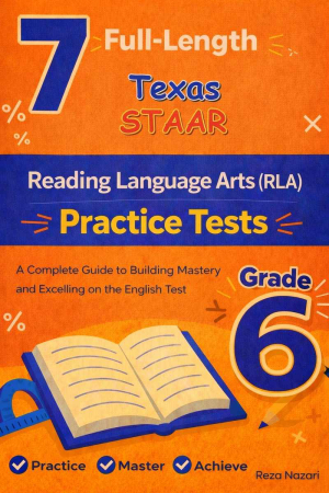 7-Texas-STAAR Grade 6 STAAR Reading Language Arts (RLA) Practice Tests cover