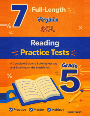 7 Virginia SOL Reading Grade 5: Full Practice Tests cover