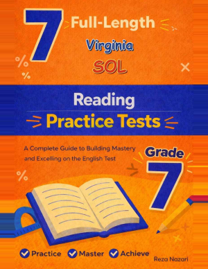 7 Virginia SOL Grade 7 Reading Practice Tests cover