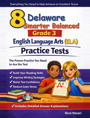 Delaware Smarter Balanced Grade 3 ELA: 8 Full Practice Tests