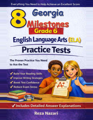 8-Georgia-Milestones Grade 6 Reading Language Arts Practice Tests cover