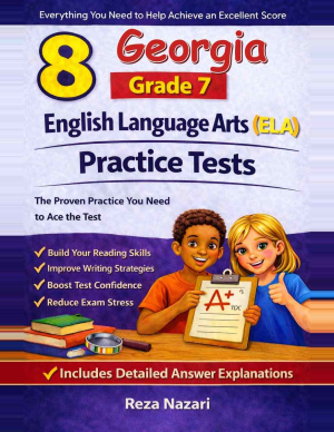 8 Georgia Georgia Milestones Grade 7 English Language Arts (ELA) Practice Tests cover