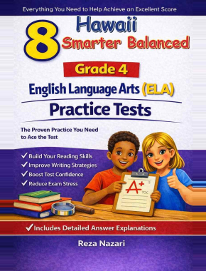 8 Hawaii Smarter Balanced English Language Arts (ELA) Grade 4: Full Practice Tests
