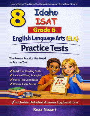 8-Idaho-ISAT Grade 6 Reading Language Arts Practice Tests cover
