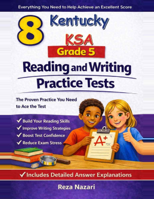 8 Kentucky KSA Reading and Writing Grade 5: Full Practice Tests cover