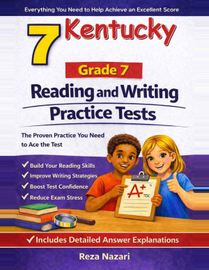 8 Kentucky KSA Grade 7 Reading and Writing Practice Tests cover