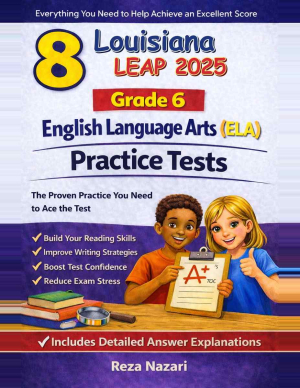 8-Louisiana-LEAP-2025 Grade 6 Reading Language Arts Practice Tests cover