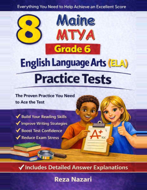 8-Maine-MTYA Grade 6 Reading Language Arts Practice Tests cover