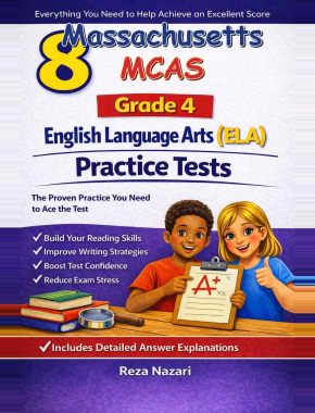 8 Massachusetts MCAS English Language Arts (ELA) Grade 4: Full Practice Tests
