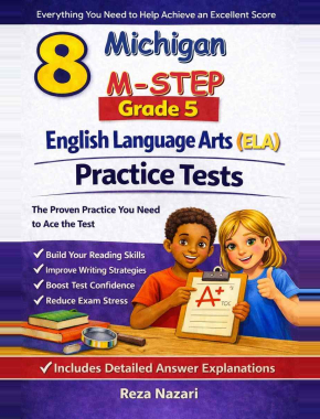 8 Michigan M-STEP English Language Arts (ELA) Grade 5: Full Practice Tests