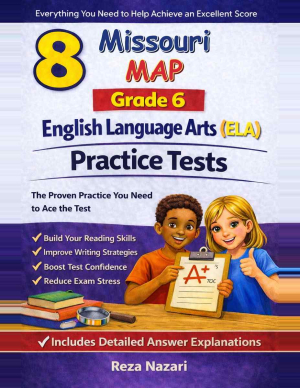 8-Missouri-MAP-English Language Arts (ELA) Grade 6 Reading Language Arts Practice Tests cover