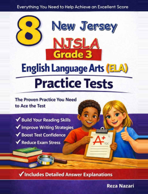 New Jersey NJSLA Grade 3 ELA: 8 Full Practice Tests