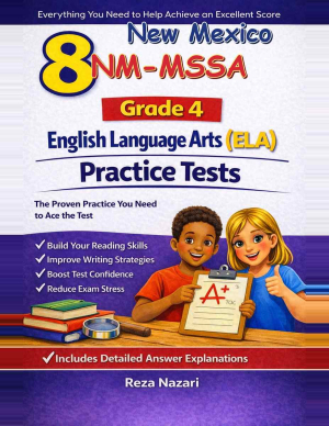 8 New Mexico NM-MSSA English Language Arts (ELA) Grade 4: Full Practice Tests cover