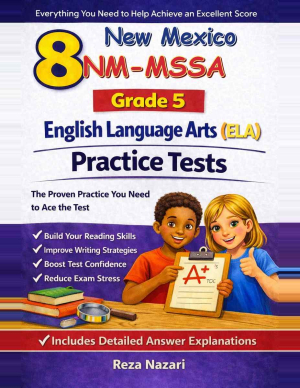 8 New Mexico NM-MSSA English Language Arts (ELA) Grade 5: Full Practice Tests cover
