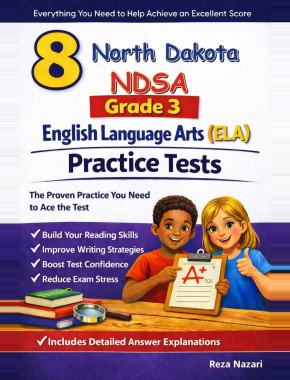 North Dakota NDSA Grade 3 ELA: 8 Full Practice Tests