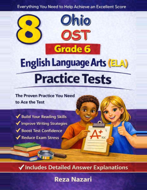 8-Ohio-OST-English Language Arts (ELA) Grade 6 Reading Language Arts Practice Tests cover