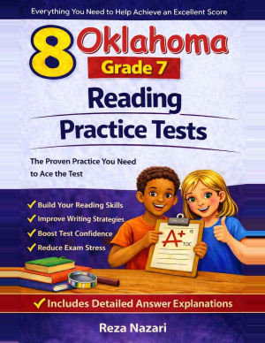 8 Oklahoma OSTP Grade 7 Reading Practice Tests cover