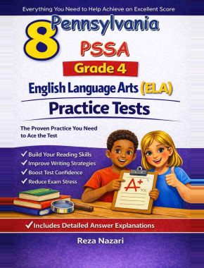8 Pennsylvania PSSA English Language Arts (ELA) Grade 4: Full Practice Tests