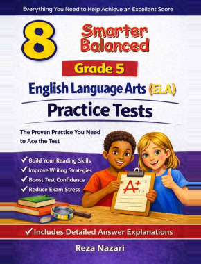 8 Smarter Balanced English Language Arts (ELA) Grade 5: Full Practice Tests
