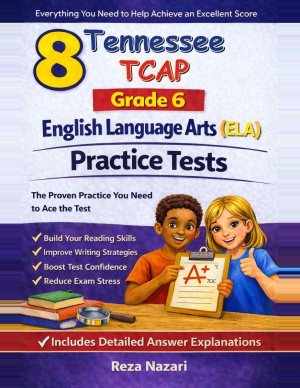 8-Tennessee-TCAP Grade 6 Reading Language Arts Practice Tests cover