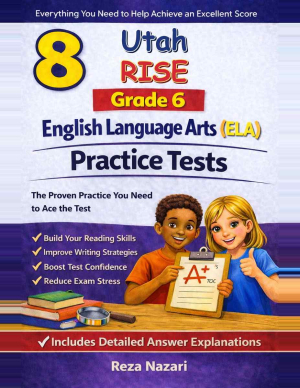 8-Utah-RISE Grade 6 Reading Language Arts Practice Tests cover