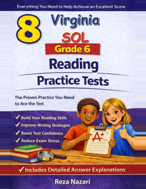 8-Virginia-SOL Grade 6 Reading Language Arts Practice Tests cover