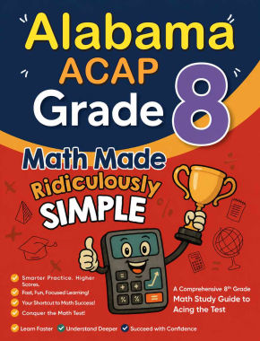 Alabama ACAP Grade 8 Math Made Ridiculously Simple