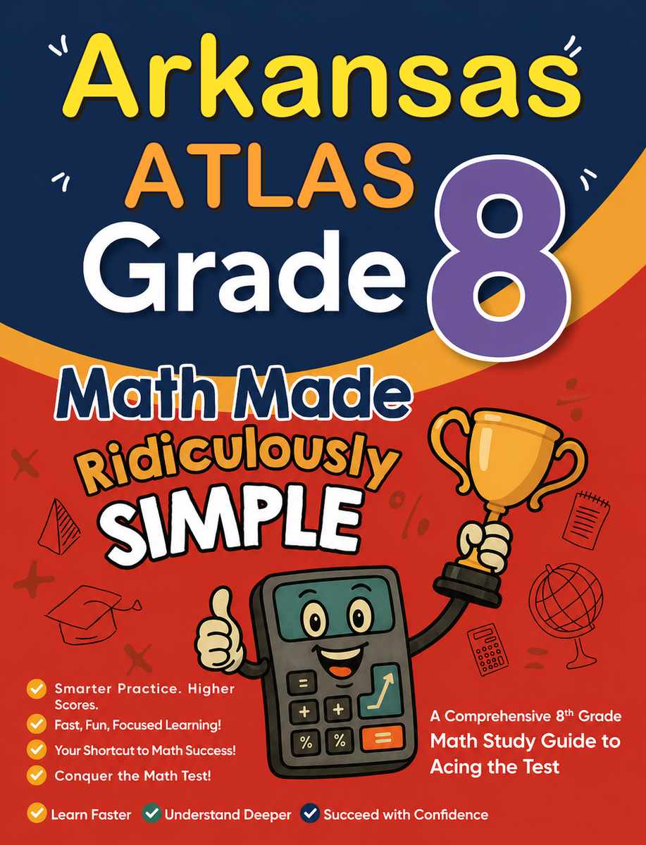 Arkansas ATLAS Grade 3 Math Made Ridiculously Simple cover