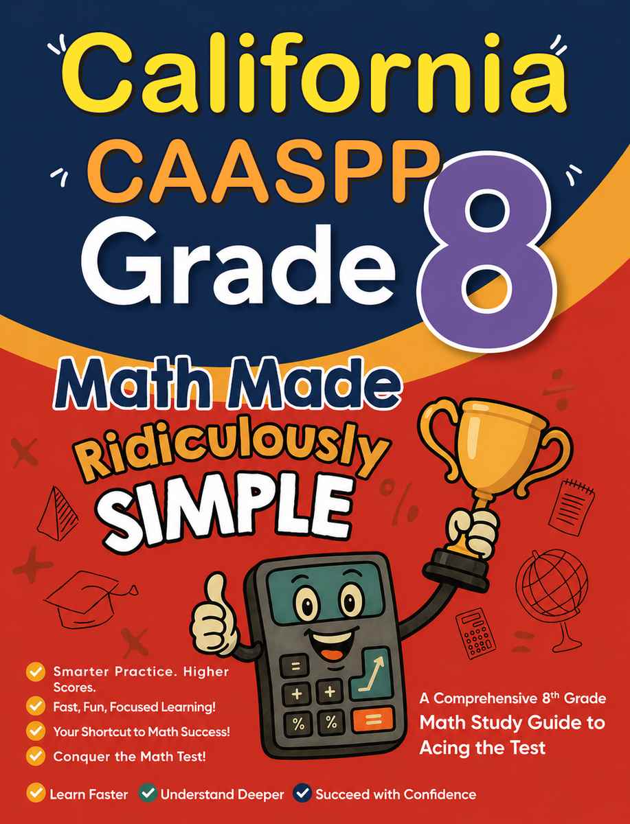 California CAASPP Grade 3 Math Made Ridiculously Simple cover