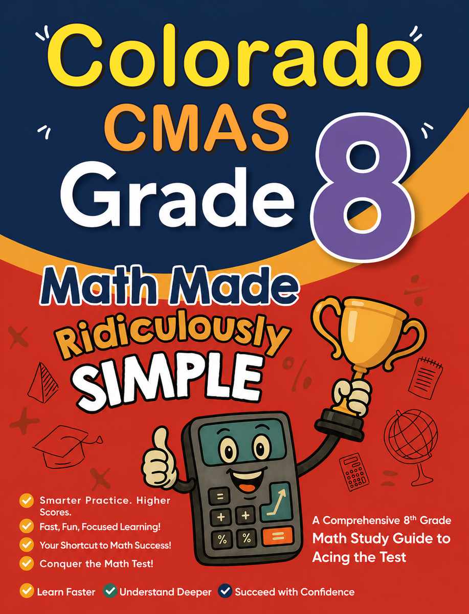 Colorado CMAS Grade 3 Math Made Ridiculously Simple cover