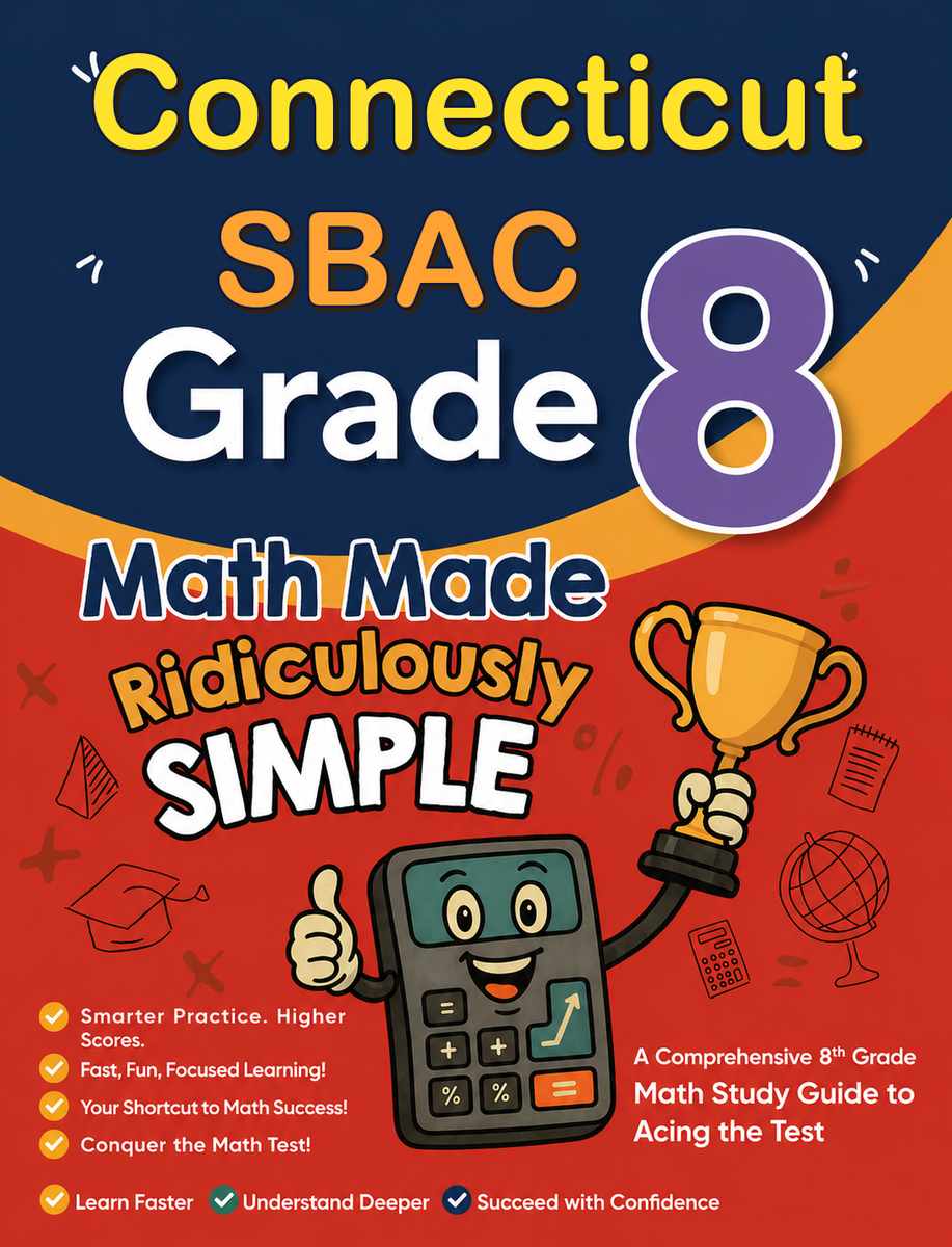 Connecticut Smarter Balanced Grade 3 Math Made Ridiculously Simple cover