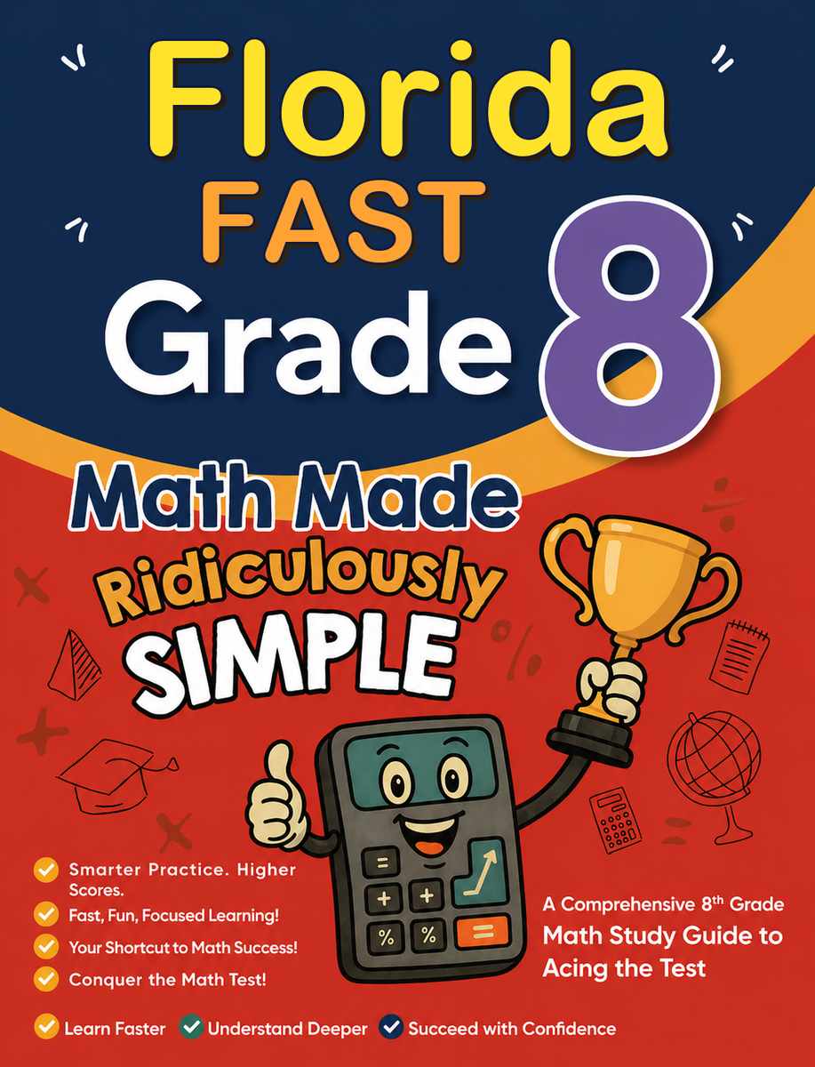 Florida FAST Grade 3 Math Made Ridiculously Simple cover