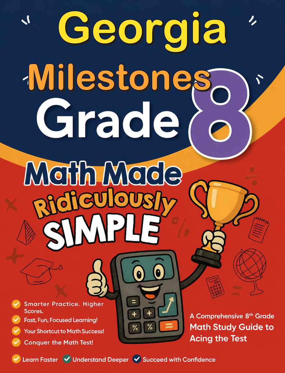 Georgia Milestones Grade 3 Math Made Ridiculously Simple cover
