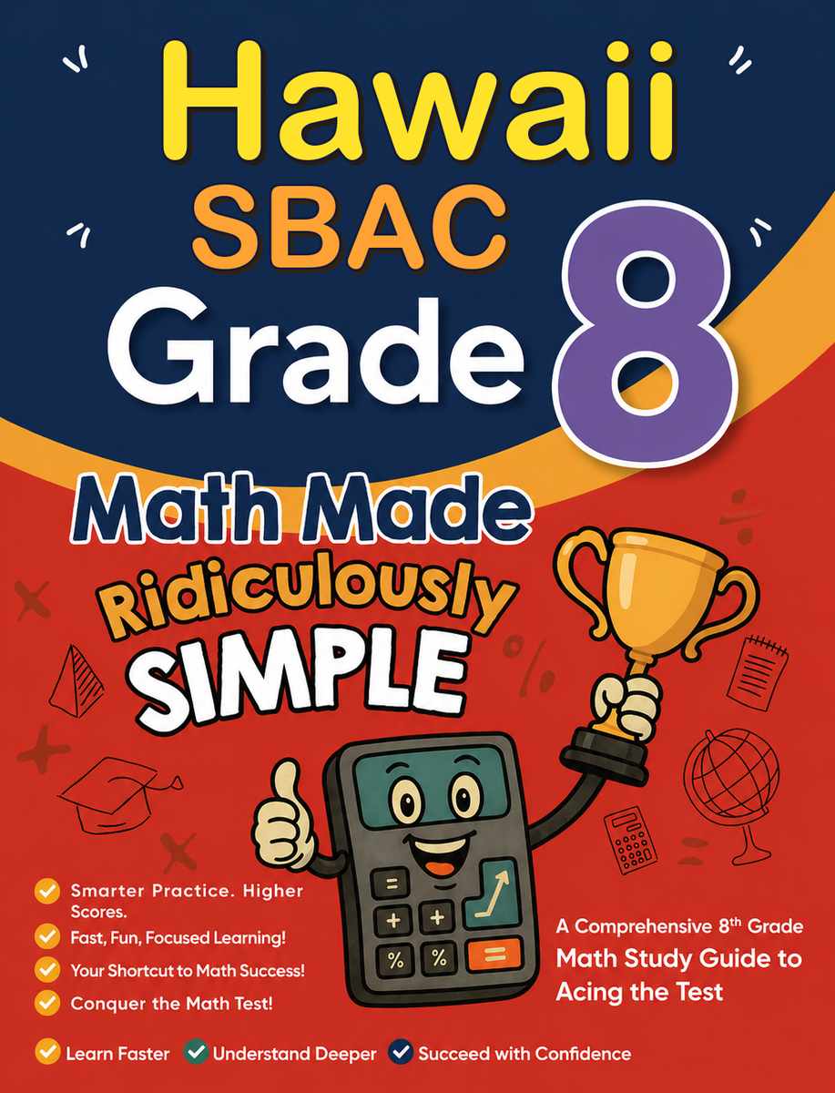 Hawaii Smarter Balanced Grade 3 Math Made Ridiculously Simple cover