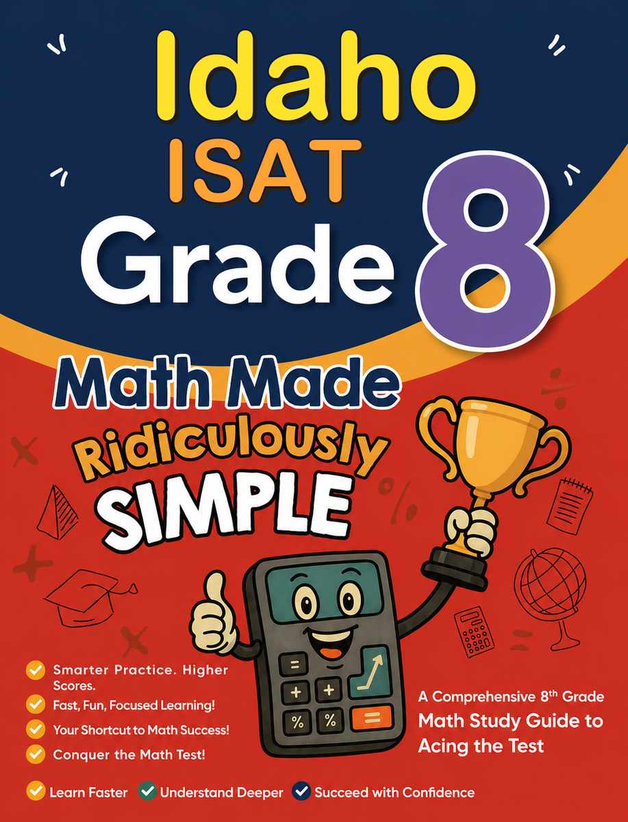 Idaho ISAT Grade 3 Math Made Ridiculously Simple cover